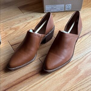 NWT Madewell English Saddle Leather Booties